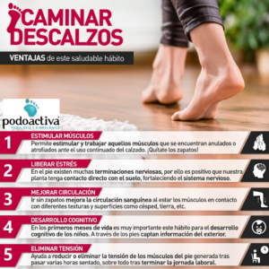 andar descalzo