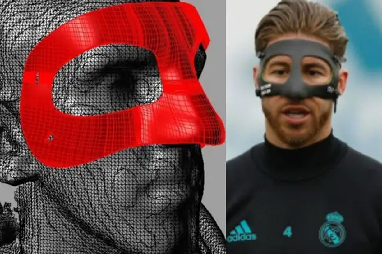 Fibra de carbono y 3D: así fabrica Younext las impresionantes máscaras de los futbolistas