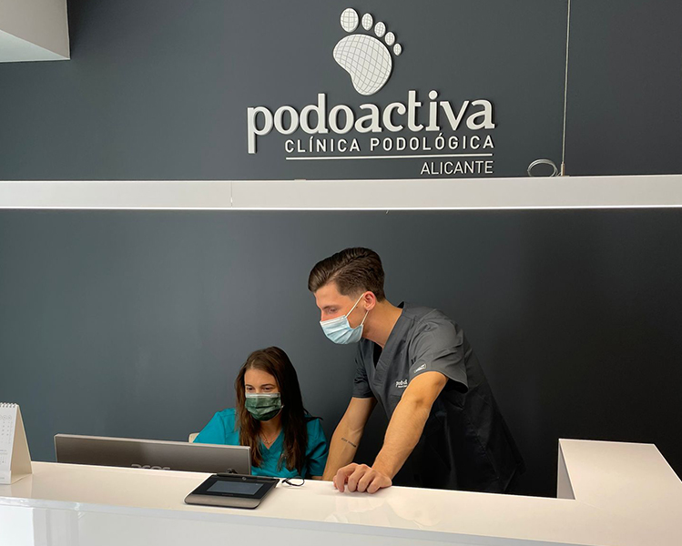 Recepción del centro Podoactiva Alicante