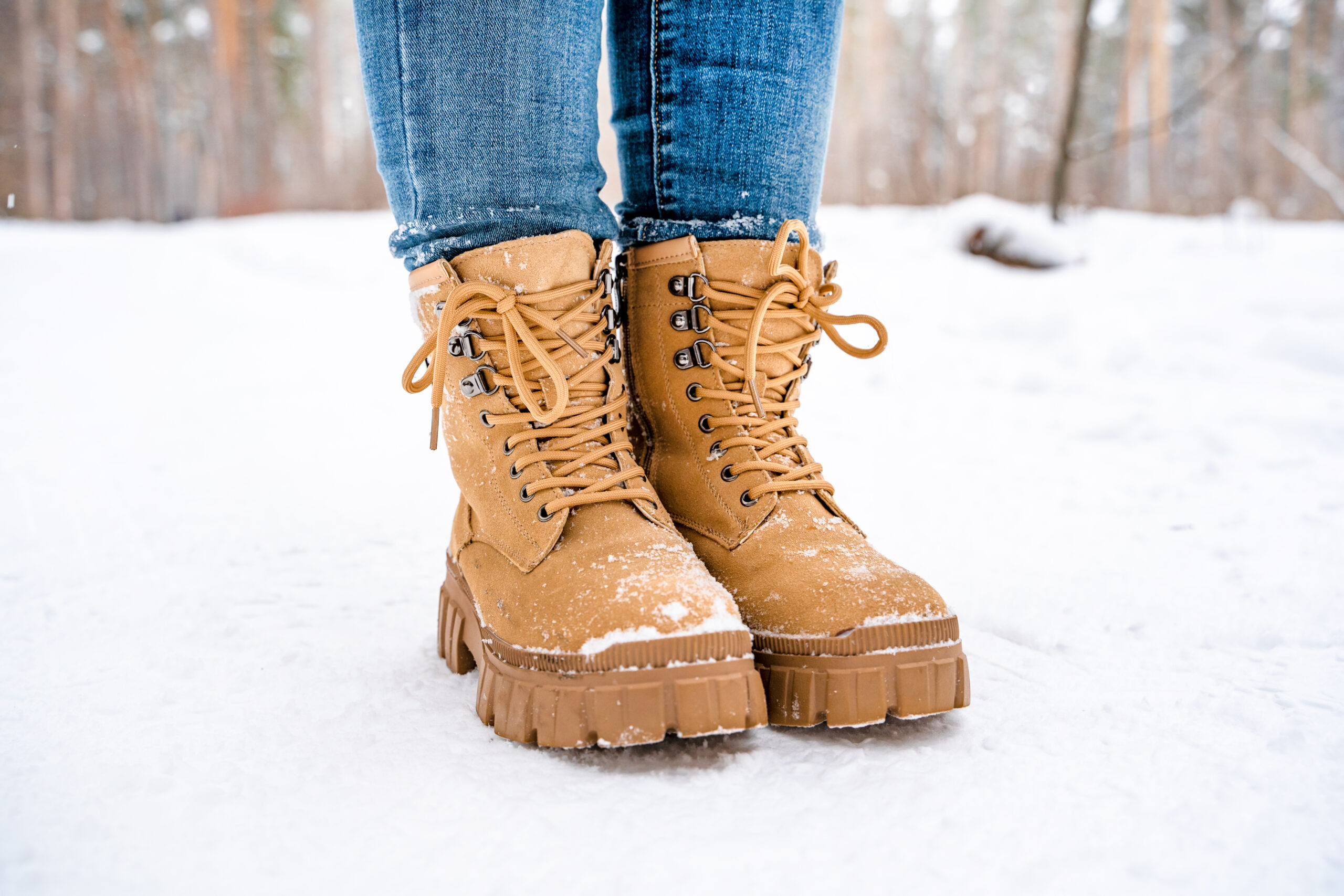 Botas De Invierno Para Hombre Zapatos Cálidos Cuero Impermeable Para Nieve  Frio