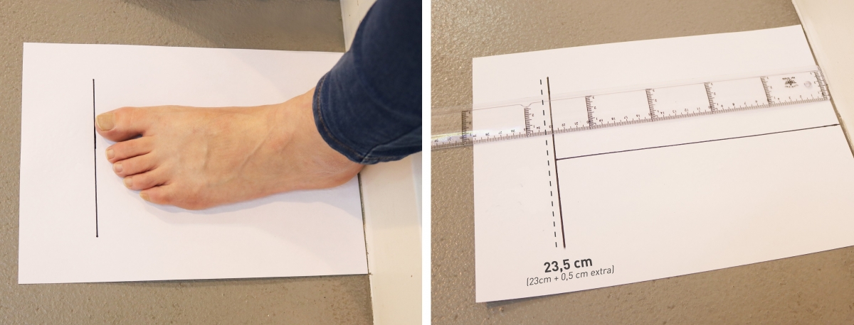 Tangyuan 2 piezas de instrumento de medición del pie talla de zapato que mide 6-47 nstrumento de medición de zapatos para niños adultos confirma el tamaño 